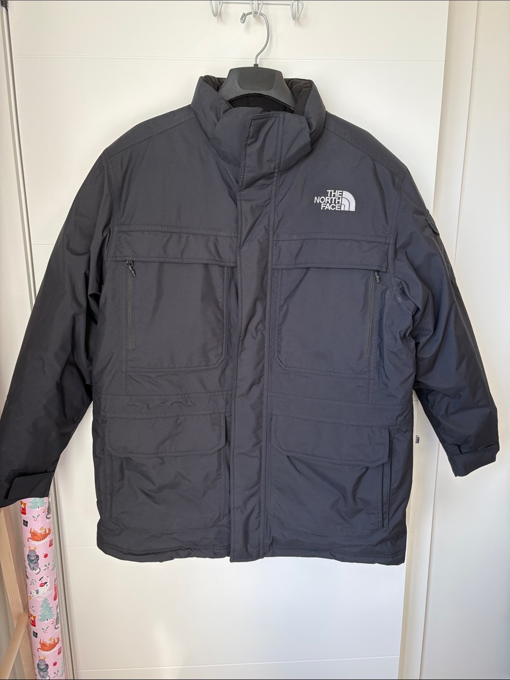 The North Face Men's Black Insulated Puffer Jacket Parka w/ Down Fill Sz XL